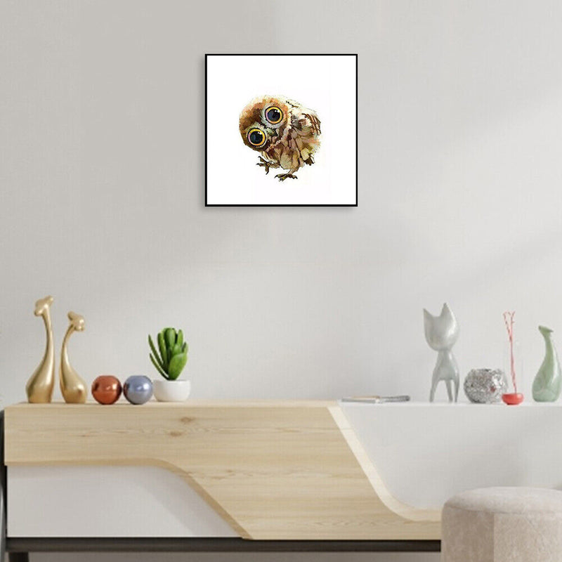 DIY Paint By Number Kit Frameless Lovely Owl Animal Handpainted Canvas for Decor