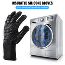 2pcs Outdoor Camping Barbecue Heat Resistance Silicone Gloves Oven Cooking Gl
