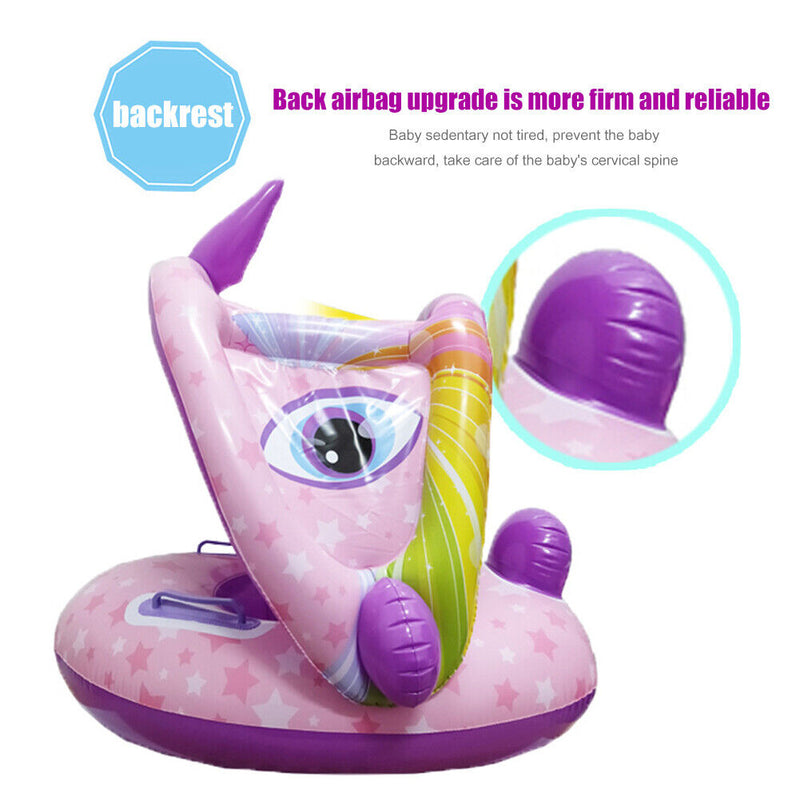 Baby Inflatable Swimming Ring Kid Floating Circle for Pool Bathtub (Purple)