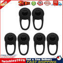 6pcs In Ear Earphone Silicone Earbuds Tips Ear Sleeve Replacement (Black) Newly