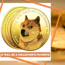 Dogecoin Coin Metal Art Collection Cryptocurrency Virtual Currency Souvenir