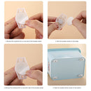 4x Adhesive Casters Pulley Rollers for Cabinet Trash Can Wheel Box (White) Newly