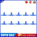 10pcs Aquarium Fish Tank Air Line Flow Control Regulate Valve Switch (Blue)