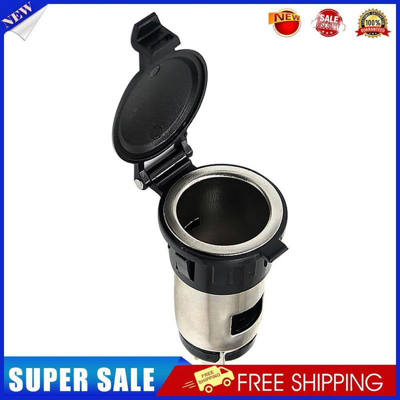 Metal Cigarette Lighter Socket 12V Power Outlet for Car Boat Motorcycle ATV
