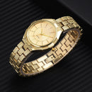 Casual Women Alloy Quartz Watch Fashion Personality Steel Strap Dress Wristwatch