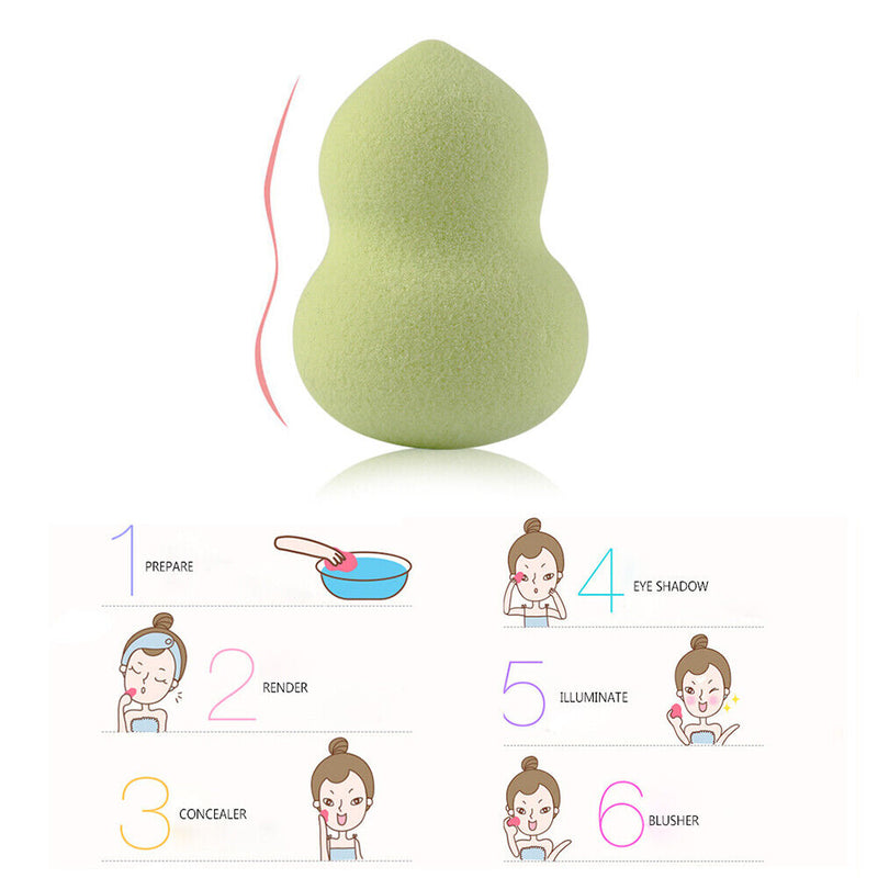 10pcs Mini Non-Latex Makeup Sponge Eggs Cosmetic Powder Smooth Puff Beauty Tools