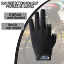 Fishing Gloves Men Women Outdoor Anti-slip 2 Finger Cut Fitness Cycling Mitte