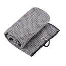 Golf Towel 41x54cm Tri-Fold Microfiber Waffle Towel Sweat-absorbent (Grey) Newly