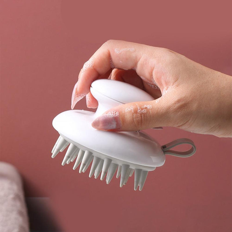 Handheld Scalp Massage Brush Portable Shampoo Brush Hair Care Comb (White)