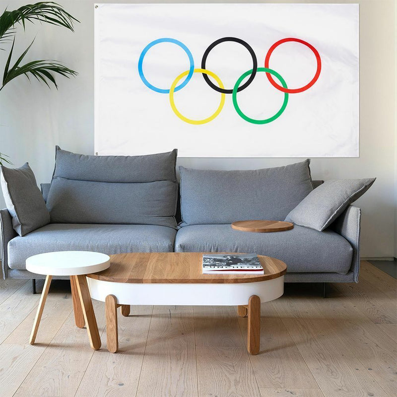 Yard Olympic Decorations Olympics Game Flag Polyester Fabric Outdoor Banner