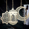3pcs Eid Ramadan Mubarak Hollow Wooden Hanging Lantern Decorations 2022