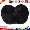 Silicone Makeup Brush Pen Cleaning Pad Suction Cup Scrubber Board (Black) Newly