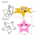 Snowvirtuos 4pcs Sea Star Metal Cutting Tools Stencils DIY Scrapbooking