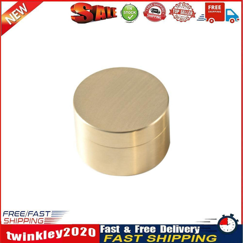 Brass Seal Cabin Medicine Drug Metal Jewelry Storage Cases Pill Holder (M) Newly