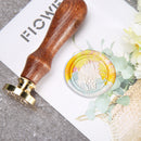 100pcs Retro Octagon Fire Painting Pills Sealing Wax Grain for Envelope (A)