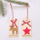 Decor Christmas Tree Decor Wooden Pendants Hanging Decoration Navidad Ornament