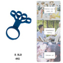 Silicone Hand Grip Arthritis Wrist Stretch Finger Trainer Exercise (Blue) Newly