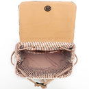 Straw Woven Backpack Beach Female Fashion Leather Pompom Travel Shoulder Bags