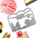 Metal Cutting Dies Cut Die Christmas Scene Scrapbook Craft Paper Stencil T E6B4