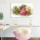 14CT Partial Cross Stitch Red Yellow Roses Counted DIY Home Decoration Gifts