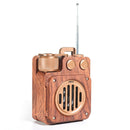 Retro FM Radio Portable Radio Receiver Bass Speaker Support USB/TF Card/AUX