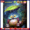 Rain Owl Oil Paint by Numbers Hand Painted Frameless Picture Home DIY Ornam