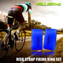 RISK 1 Pair Cycling Silicone Tape Bicycle Handlebar Buckle Sleeve Fixed Ring