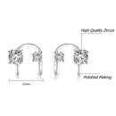 Women Men No Pierced Tragus Earrings Zircon Ear Cuff Non Piercing Earrings