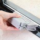 Window Gaps Crevices Groove Corners Scouring Window Cleaning Brush (Gray) Newly