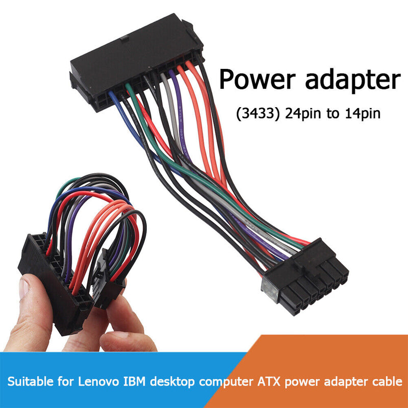 ATX 24 Pin to 14 Pin Adapter Power Cable Cord for Lenovo for IBM Q77 B75