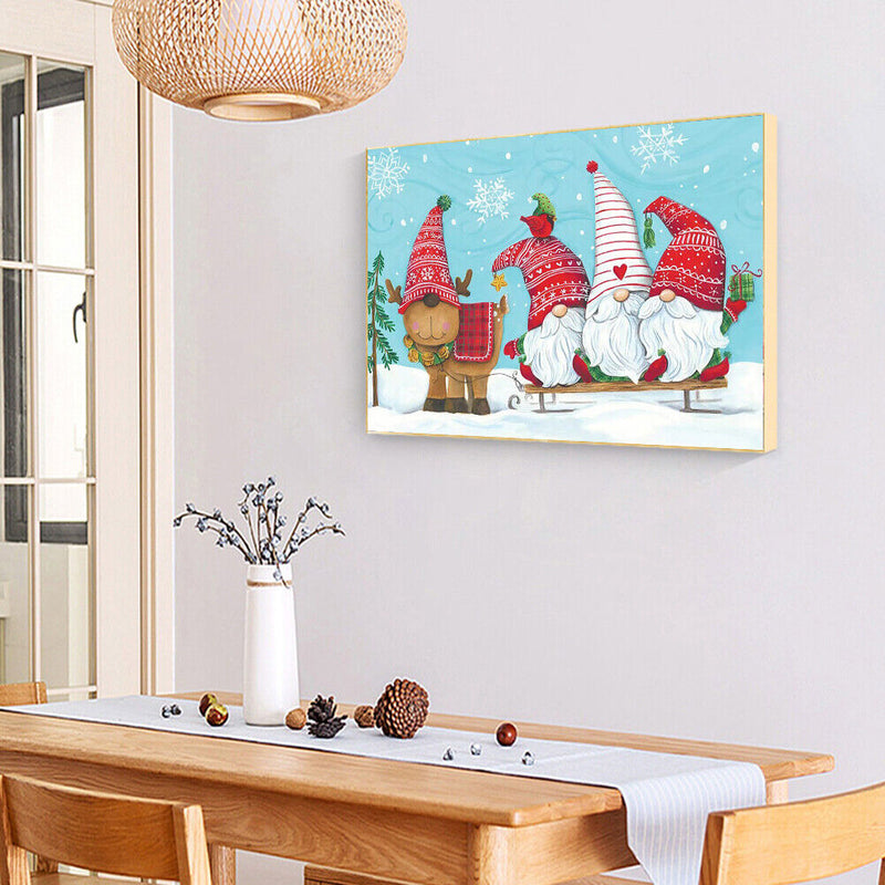 5D DIY Full Round Drill Diamond Painting Elk Goblins Mosaic Kit Art Craft Gift