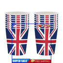 UK Flag Party Supplies - Great Britain Jack Paper Cup for Theme Decor (A)