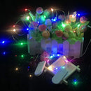 Battery Copper Wire Lantern Lamp LED String Light Cake Flower Box Decor