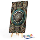 Celtic Totem Oil Paint By Numbers Kits Canvas DIY Picture Hand Painted Wall Art