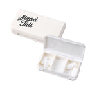Portable 3 Grids Mini Pill Case Medicine Box Travel Tablet Holder (Letter)