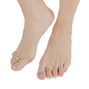 Toe Separator Hallux Valgus Bunion Correction Straightener Foot Pad (Beige)