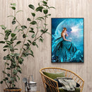 Full Cross Stitch 11CT Cotton Thread DIY Moonlight Girl Counted Embroidery Kits