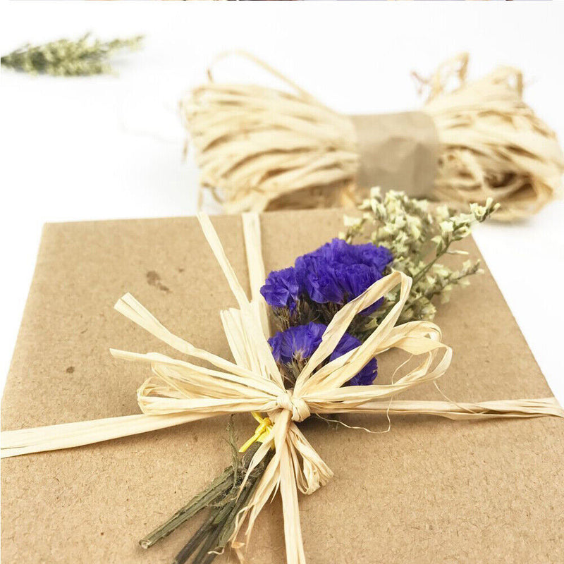 DIY crafts Gift Box Packing Raffia Ribbon Wrapping Supplies Dry Straw Pape