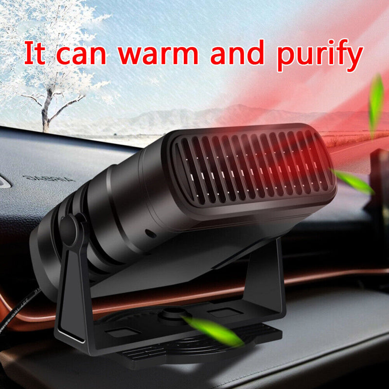 12V/24V Portable Electric Car Heater Air Cooler Demister Defroster Heating Fan