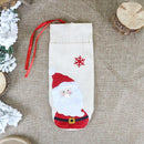 Non-woven Fabric Christmas Wine Bottle Cover Party Decoration (Santa Claus)