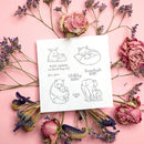 Hand-painted Transparent Stamps Silicone Seal DIY Card Making Decorative Cr