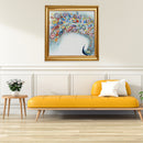 5D DIY Full Drill Diamond Painting Peafowl Cross Stitch Mosaic Craft Decor Kit