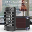 4LED Solar Mosquito Zapper Indoor Mute Electric Shock Mosquito Killer Lamp