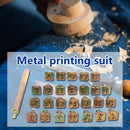 26 Stamps Zinc Alloy English Letters Stamping Symbol Set Leather Marking Tools