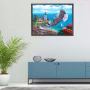 DIY Diamond Painting Kits Beach Full Round Drill Rhinestone Picture Home Deco