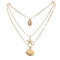 Women Beach Jewelry Multilayer Shell Necklace Cowry Seashell Pendant Bohemian