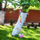 Crystal Wind Chimes Chandelier Rainbow Dragonfly Beads Hanging Decor (1) Newly