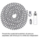1X Ceiling Light Switch Pull Cord String Crystal Handle Decor With B0V2 HOT E6W0