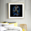 5D Diamond Painting Kit Cartoon Beast Full Round Drill Rhinestone DIY Wall