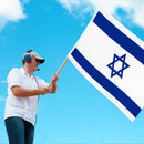 Outdoor International Israel Flag Patriotic Embroidered Stitched Banner Decor